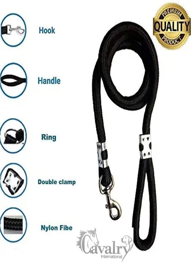 Cavalry Nylon Adjustable Chest Size 20" to 30" Dog Harness & Leash 15 MM Black for M & Large Dog - Image 3